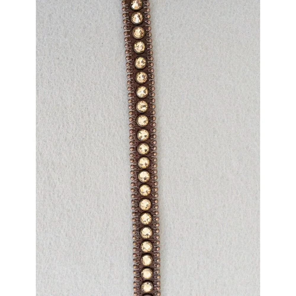 BB Simon Swarovski‎ Crystal Belt Womens Large Skinny